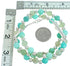 Aventurine and Amazonite Sterling Silver Bead Necklace RX115252
